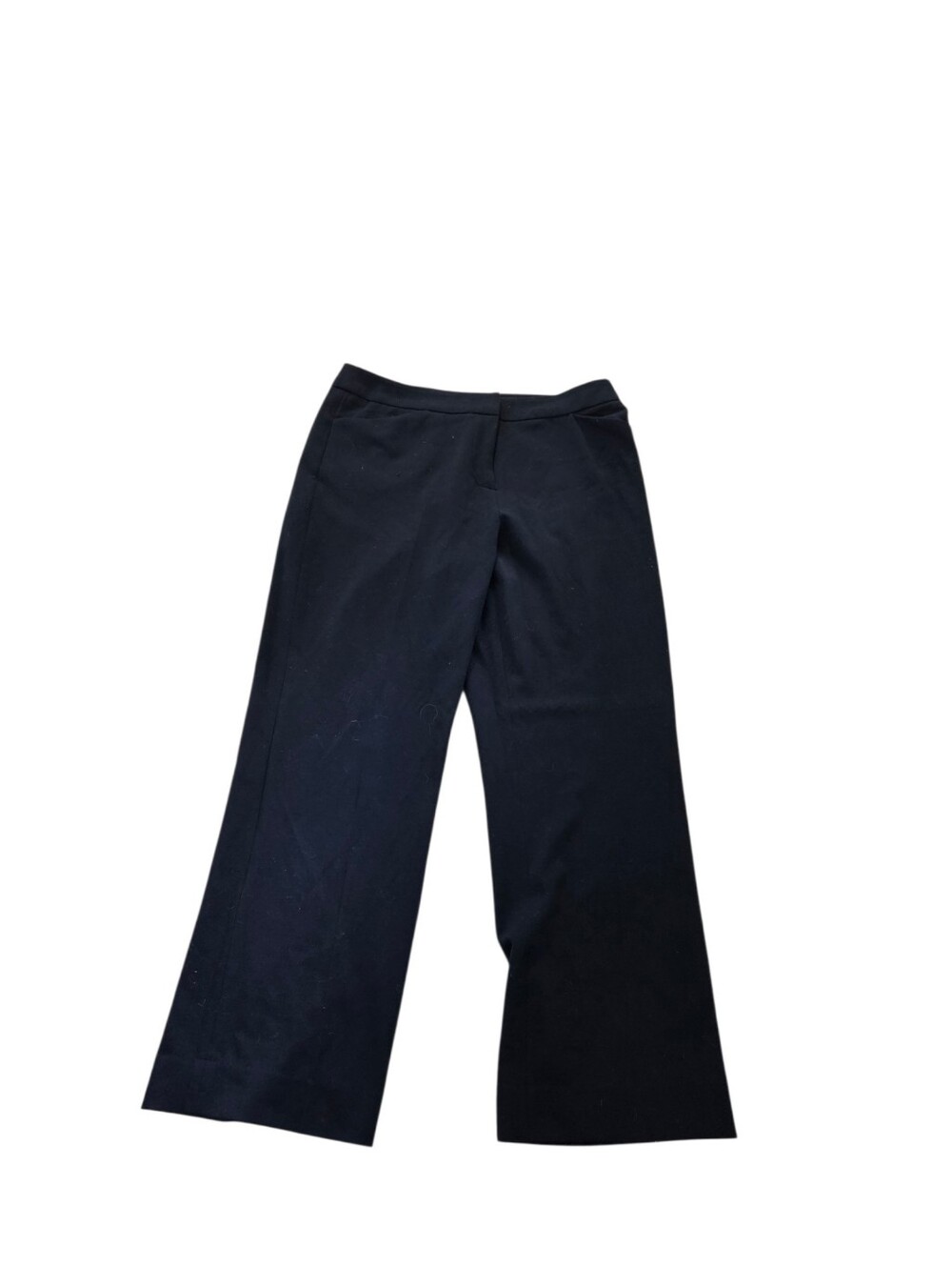 Anne Klein navy wide leg, high waist dress slacks, L. EUC.